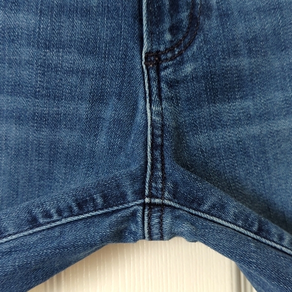 Paige Hoxton Classic Medium Wash High Waisted Ankle Cropped Skinny Jeans 24 - Picture 12 of 14